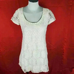 Forever 21 Dress Women Size S Casual Cream…